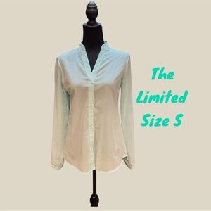 THE LIMITED MINT GREEN SIZE SMALL WOMENS BUTTON DOWN BLOUSE GENTLY WORN